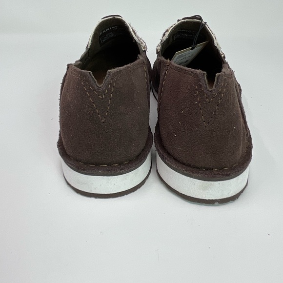 Ariat Womens Cruiser Brown/White Cow Logo Print Sizent Leather Size 7 NWT - Picture 5 of 9